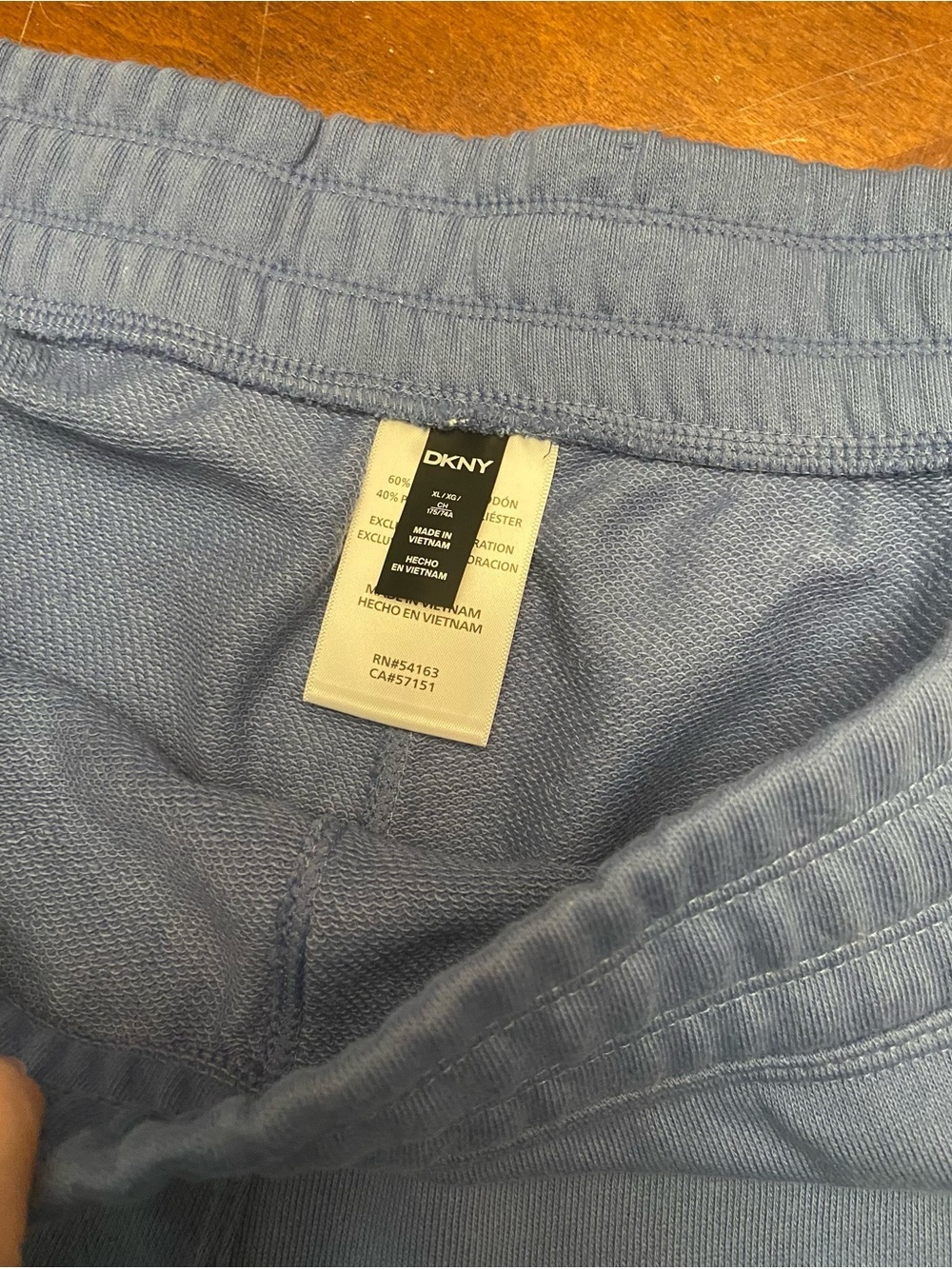 DKNY Light Blue Terry Cargo Shorts - XL - Picture 7 of 7
